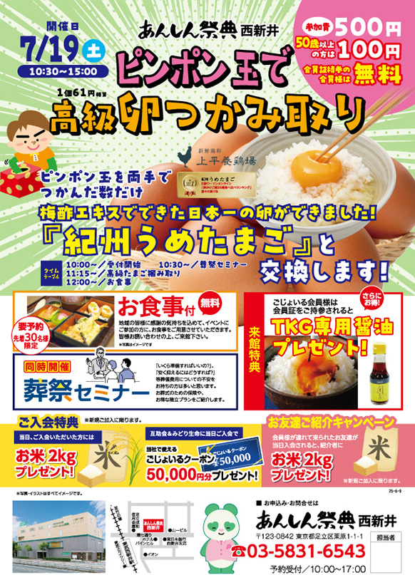 【高級卵つかみ取り】ピンポン玉で楽しくチャレンジ！紀州うめたまごGET♪