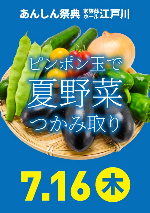 ピンポン玉で✨🥒🍅夏野菜つかみ取り🍆🫑✨
